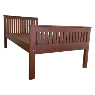 Slatted Teak Wood Single Cot