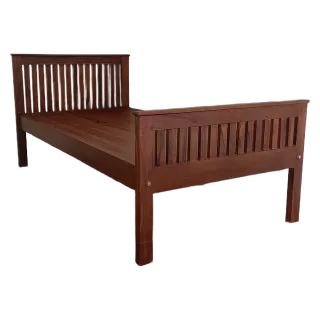 Slatted Teak Wood Single Cot