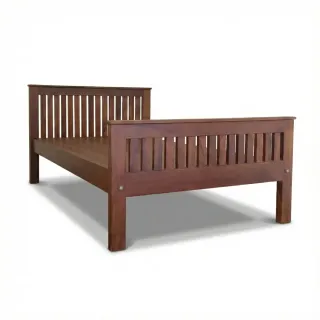 Slatted Teak Wood Single Cot