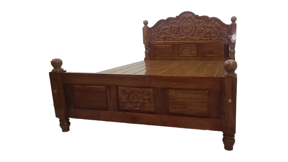Royal King Size Teak Wood Bed